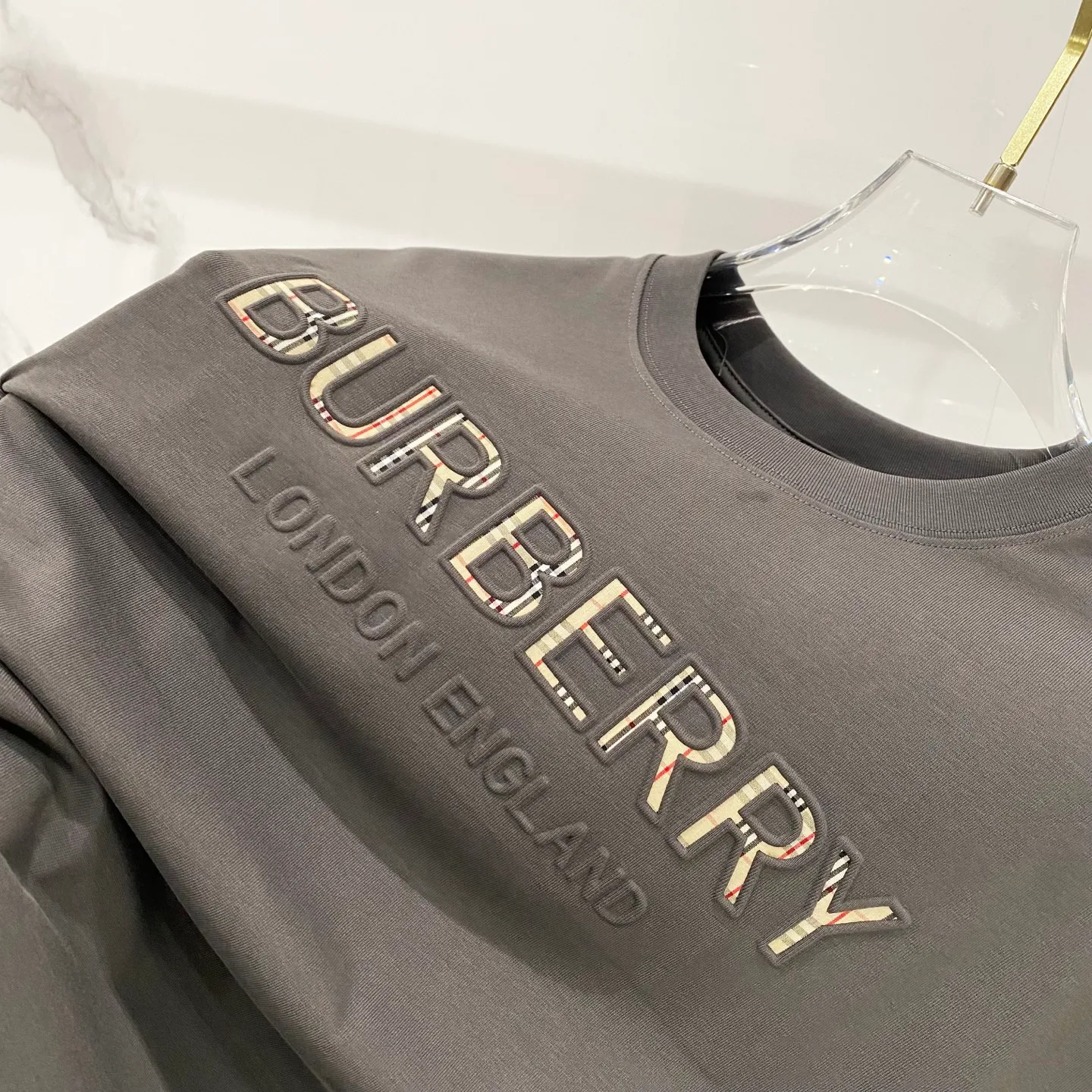BURBERRY/ - 260 T LOGO Quality 100 ％ Versatile Size:XS-L :Black.White.Gray